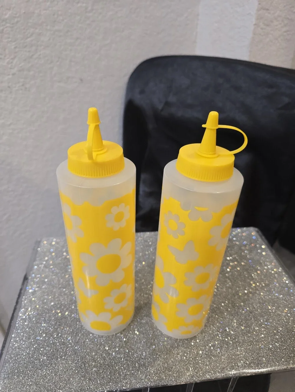 Dolly Parton Floral Squeeze Bottles - Set of 2- Yellow